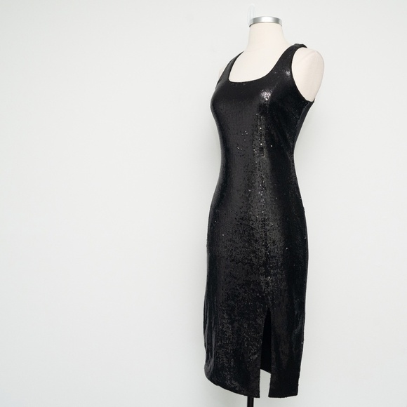 MICHAEL Michael Kors. Solid Sequin Midi Dress. - Picture 9 of 14